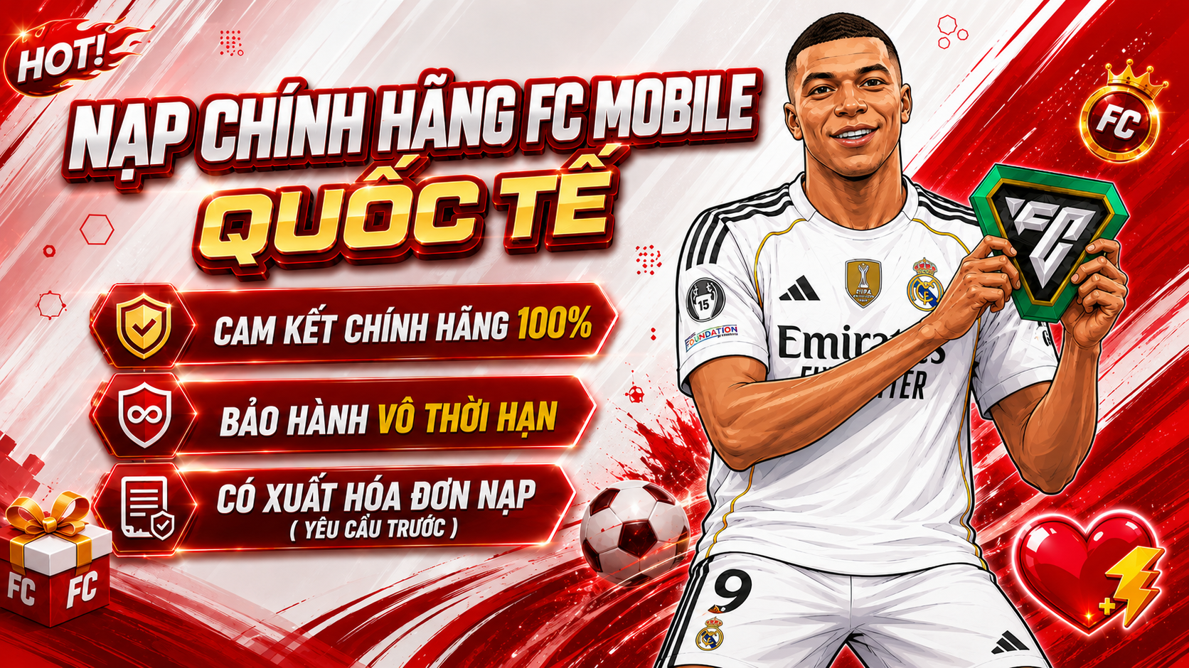🌐 Full Gói Fc Mobile Quốc Tế ( Chính Hãng )