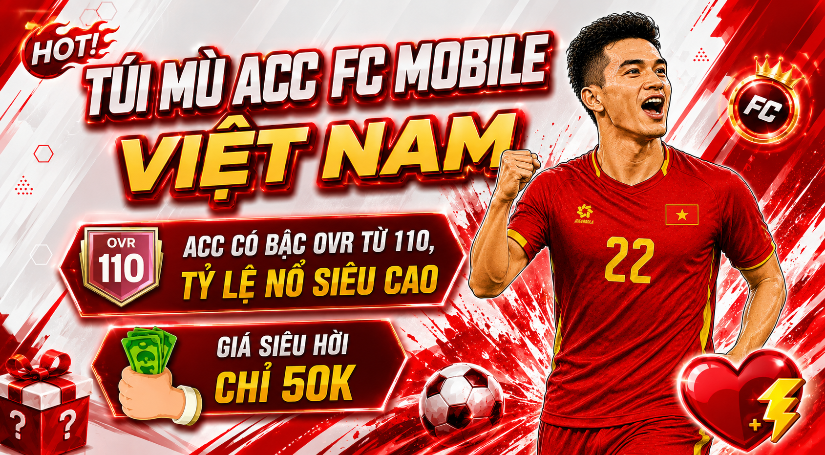 🇻🇳 Tùi Mù Acc Fc Mobile Việt Nam [ Ovr 110+ ]