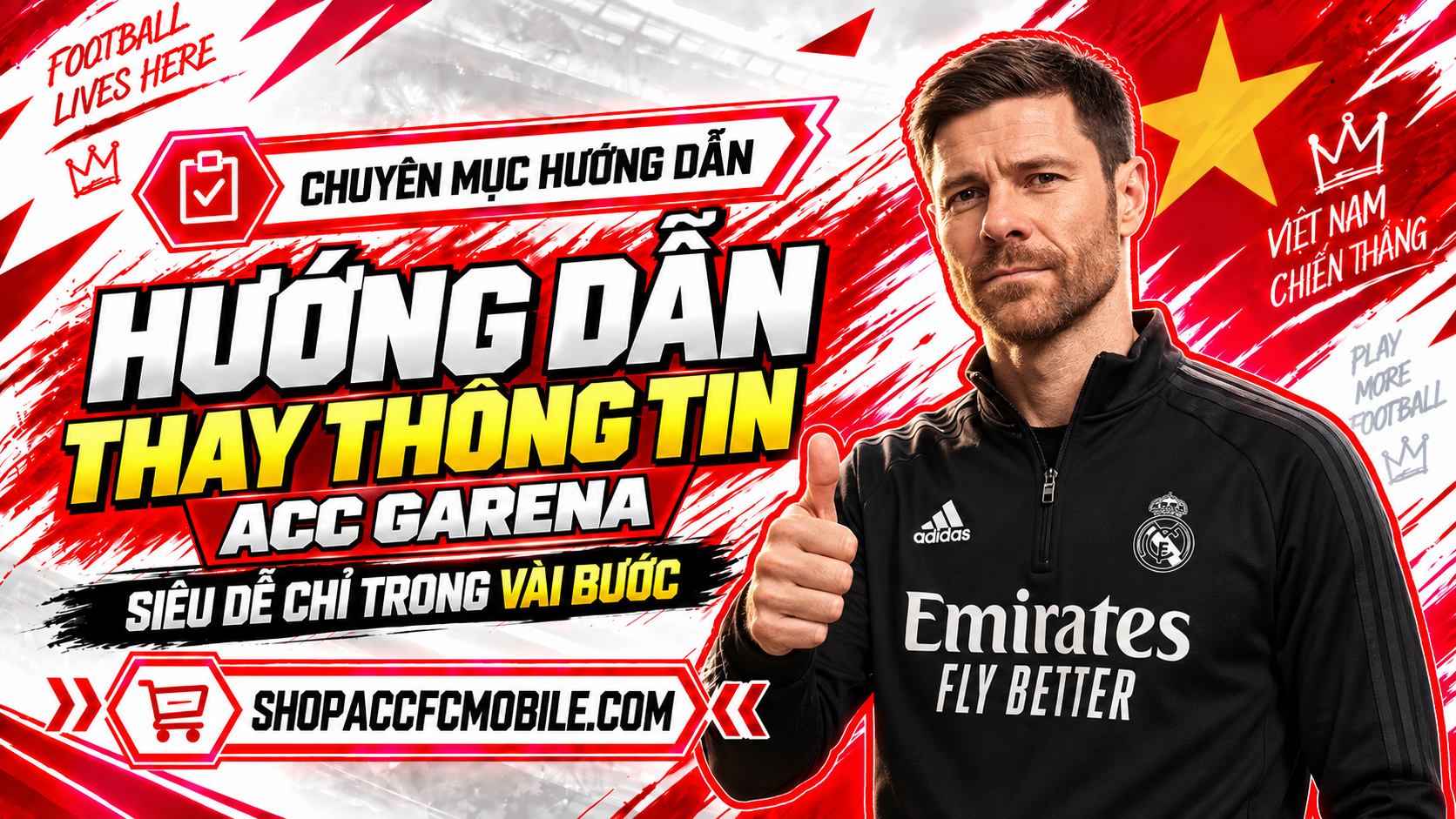Hướng dẫn thay đổi thay thông tin acc Garena sau khi mua tại SHOPACCFCMOBILE